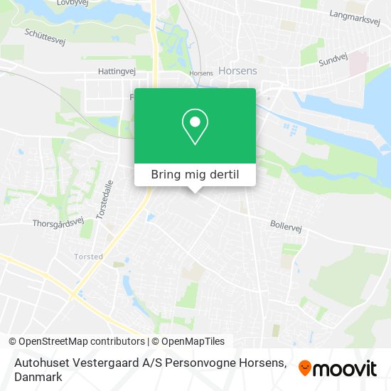 Autohuset Vestergaard A / S Personvogne Horsens kort