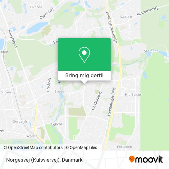 Norgesvej (Kulsviervej) kort