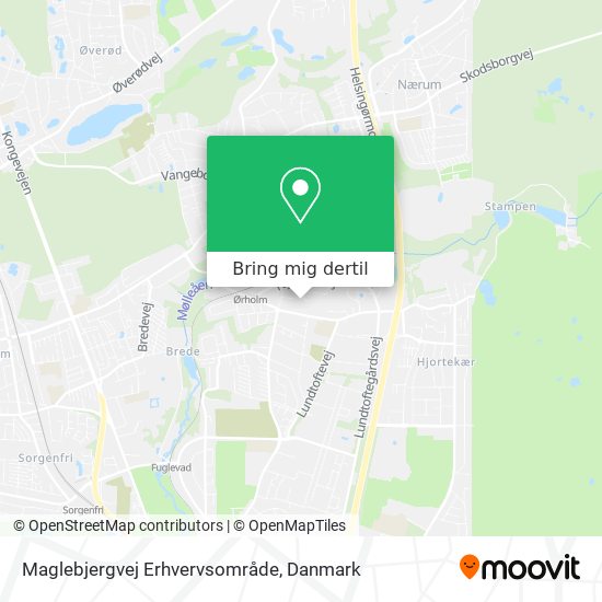 Maglebjergvej Erhvervsområde kort