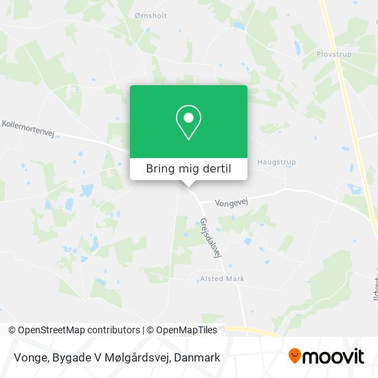 Vonge, Bygade V Mølgårdsvej kort