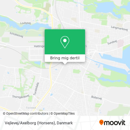 Vejlevej/Axelborg (Horsens) kort