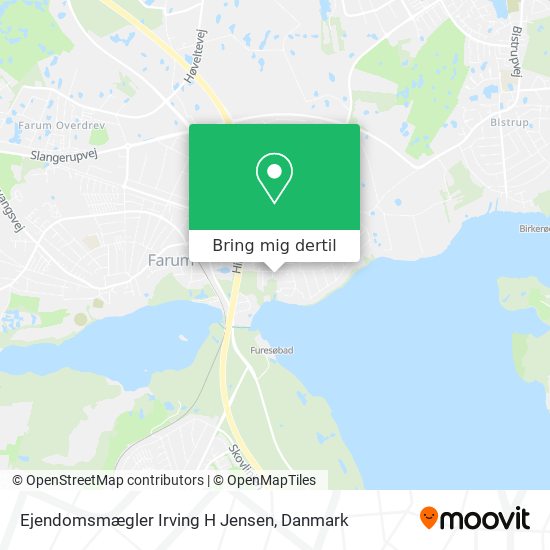 Ejendomsmægler Irving H Jensen kort