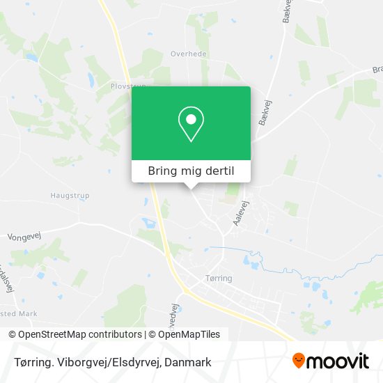 Tørring. Viborgvej/Elsdyrvej kort
