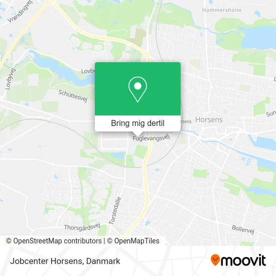 Jobcenter Horsens kort