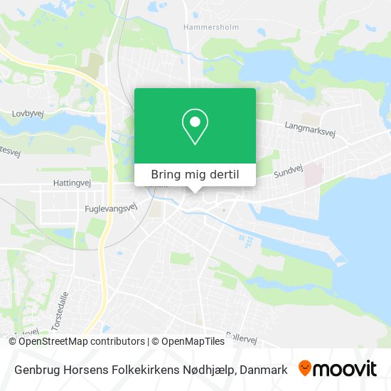 Genbrug Horsens Folkekirkens Nødhjælp kort