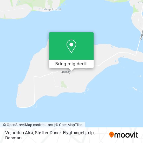 Vejboden Alrø, Støtter Dansk Flygtningehjælp kort