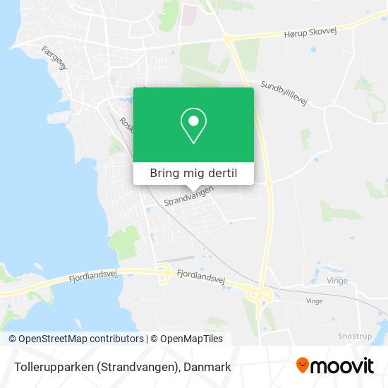 Tollerupparken (Strandvangen) kort