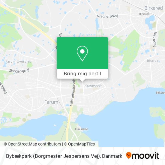 Bybækpark (Borgmester Jespersens Vej) kort