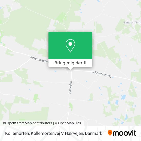 Kollemorten, Kollemortenvej V Hærvejen kort