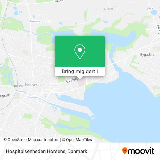 Hospitalsenheden Horsens kort