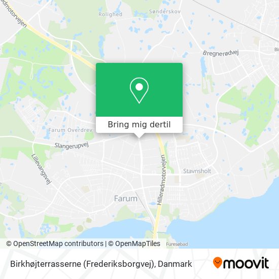 Birkhøjterrasserne (Frederiksborgvej) kort