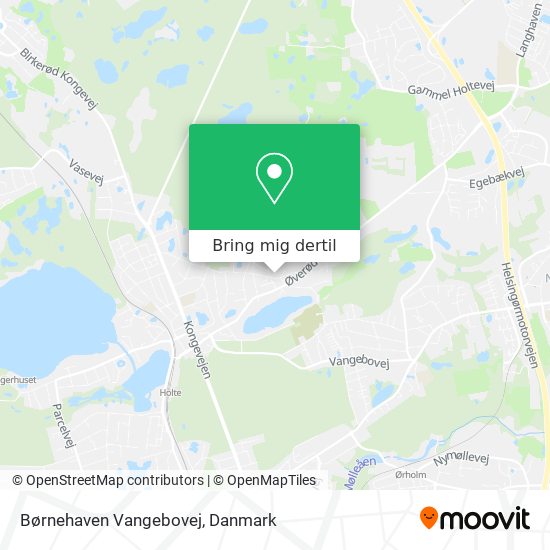 Børnehaven Vangebovej kort