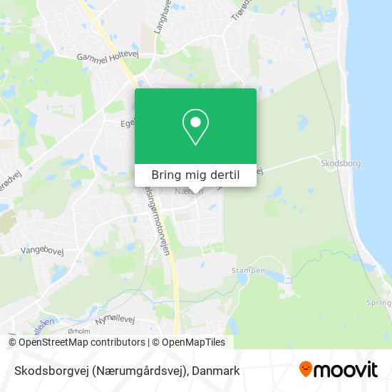 Skodsborgvej (Nærumgårdsvej) kort
