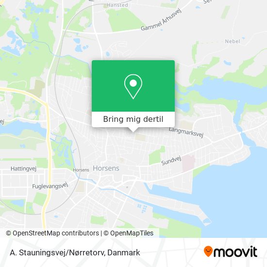 A. Stauningsvej/Nørretorv kort