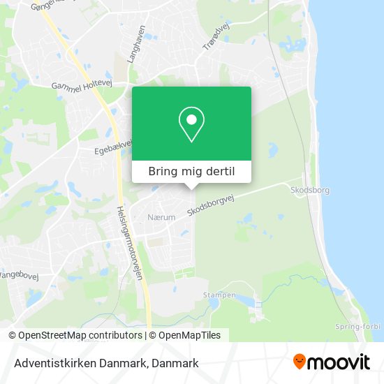 Adventistkirken Danmark kort