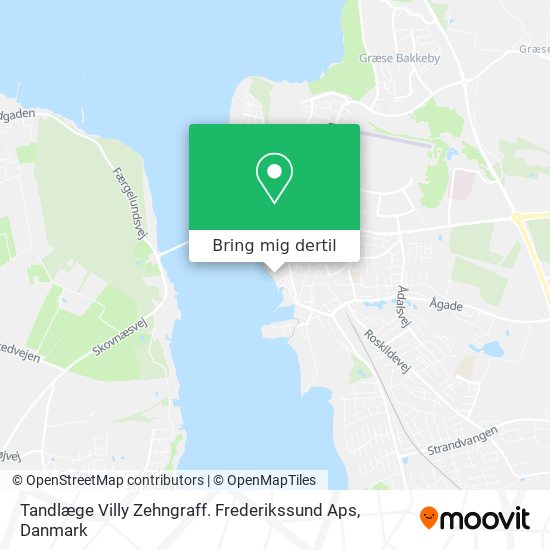 Tandlæge Villy Zehngraff. Frederikssund Aps kort