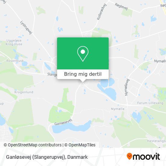 Ganløsevej (Slangerupvej) kort