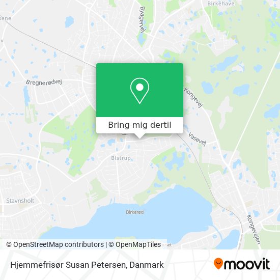 Hjemmefrisør Susan Petersen kort