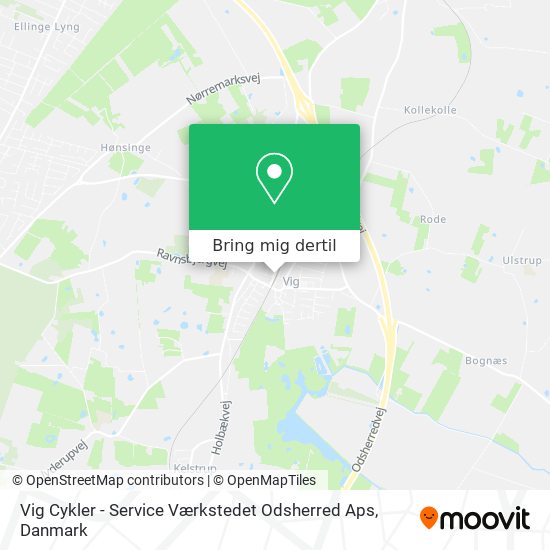 Vig Cykler - Service Værkstedet Odsherred Aps kort