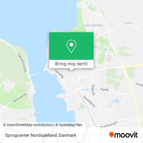 Sprogcenter Nordsjælland kort