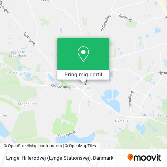 Lynge, Hillerødvej (Lynge Stationsvej) kort