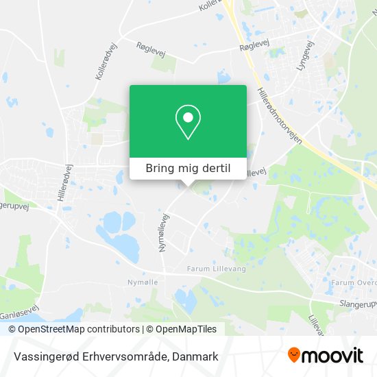 Vassingerød Erhvervsområde kort