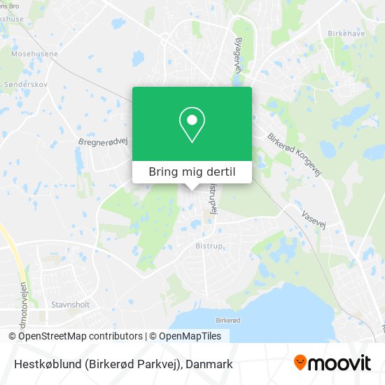 Hestkøblund (Birkerød Parkvej) kort