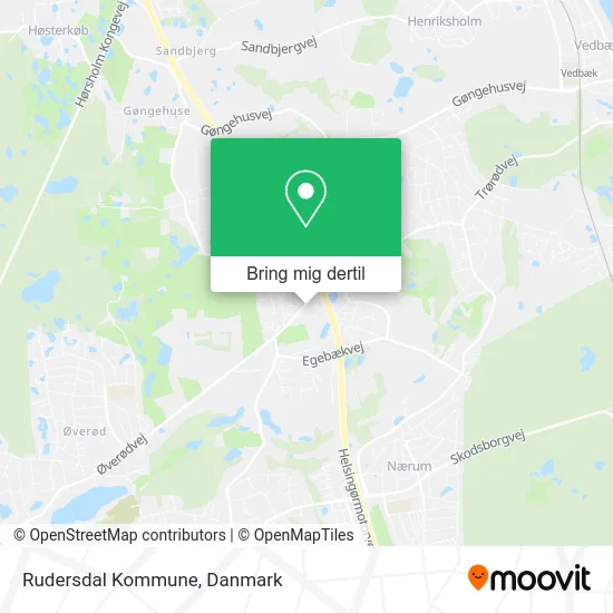 Rudersdal Kommune kort