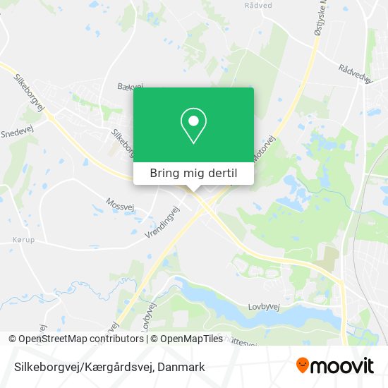 Silkeborgvej/Kærgårdsvej kort