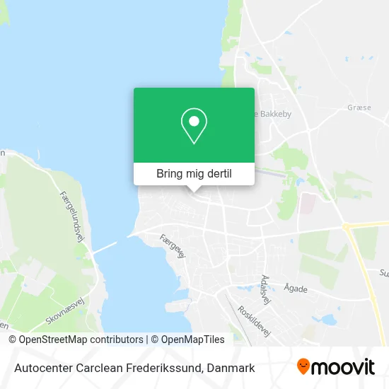 Autocenter Carclean Frederikssund kort