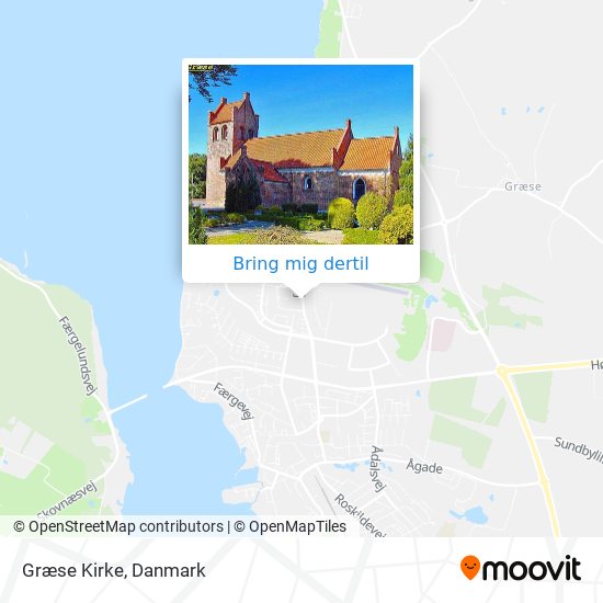 Græse Kirke kort