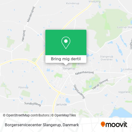 Borgerservicecenter Slangerup kort