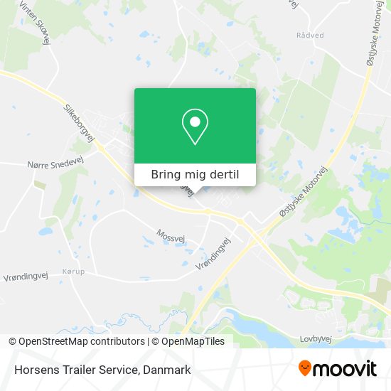 Horsens Trailer Service kort