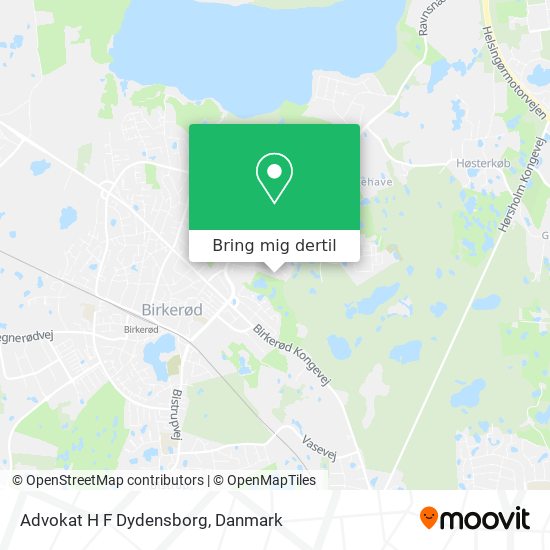 Advokat H F Dydensborg kort