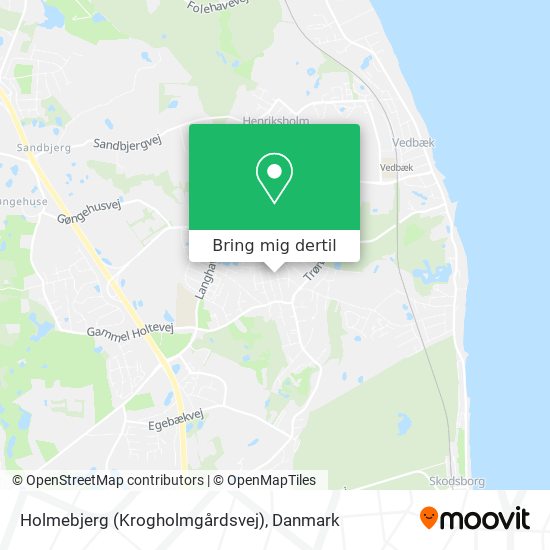 Holmebjerg (Krogholmgårdsvej) kort