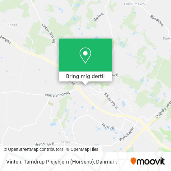Vinten. Tamdrup Plejehjem (Horsens) kort