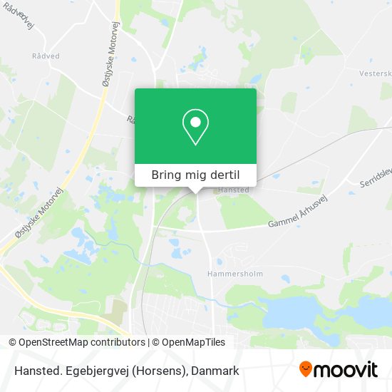 Hansted. Egebjergvej (Horsens) kort