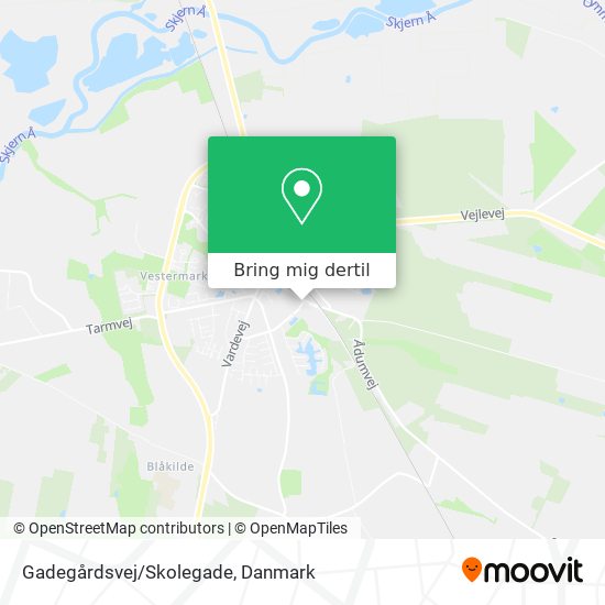 Gadegårdsvej/Skolegade kort