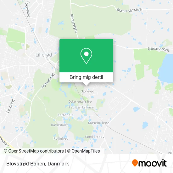 Blovstrød Banen kort