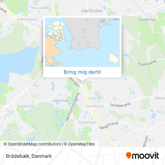 Brådebæk kort