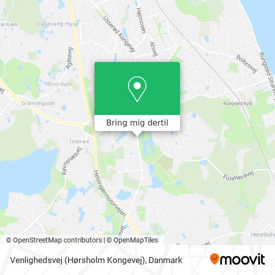 Venlighedsvej (Hørsholm Kongevej) kort