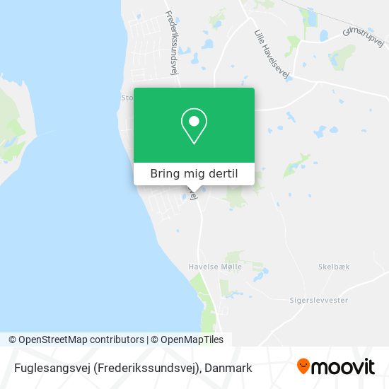 Fuglesangsvej (Frederikssundsvej) kort