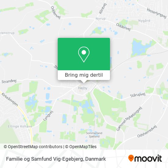 Familie og Samfund Vig-Egebjerg kort