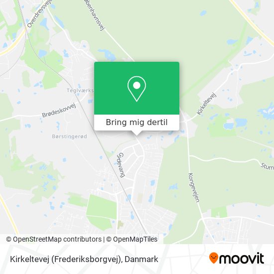 Kirkeltevej (Frederiksborgvej) kort