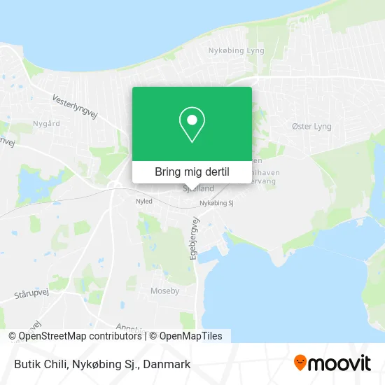 Butik Chili, Nykøbing Sj. kort
