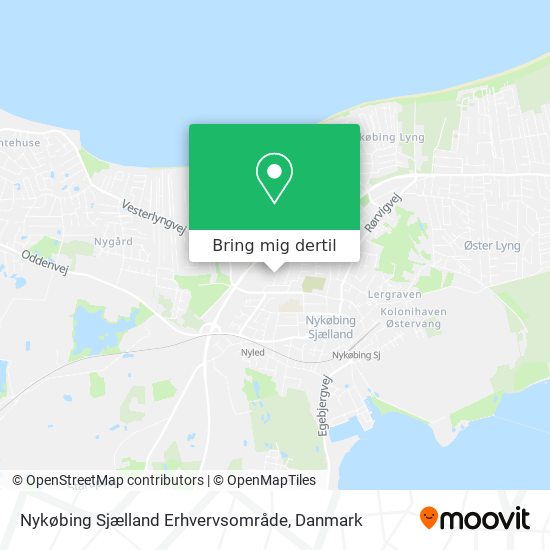 Nykøbing Sjælland Erhvervsområde kort