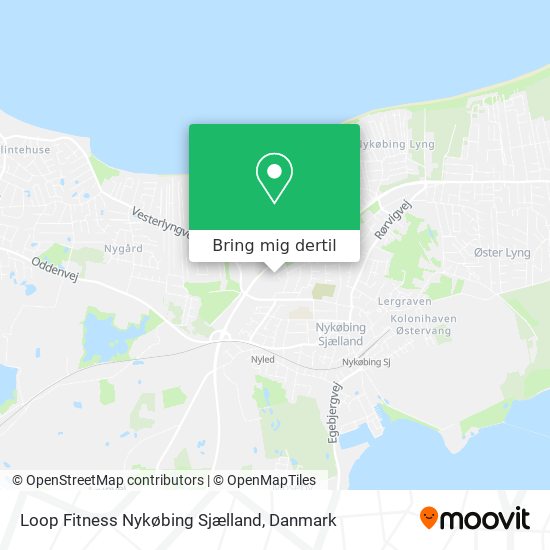 Loop Fitness Nykøbing Sjælland kort