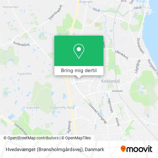 Hvedevænget (Brønsholmgårdsvej) kort