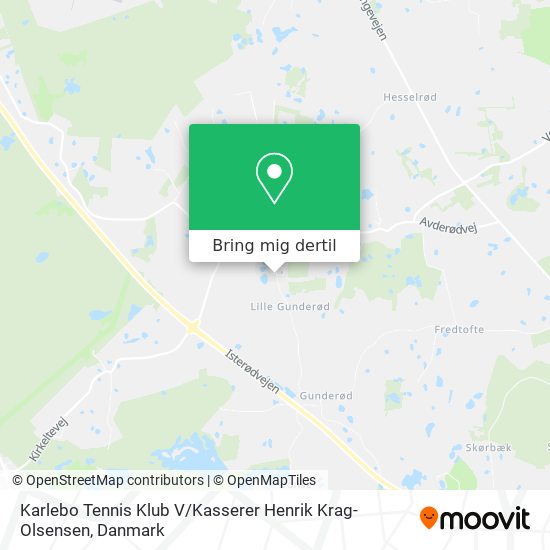 Karlebo Tennis Klub V / Kasserer Henrik Krag-Olsensen kort