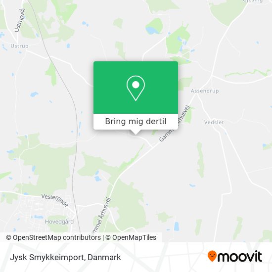 Jysk Smykkeimport kort